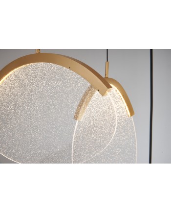 OASIS * LÁMPARA LED 72W ORO - 5 COLGANTES - DIMABLE TRIAC